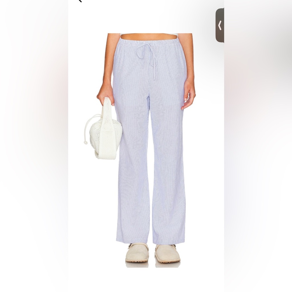 X Revolve Sera Pant in Blue and White